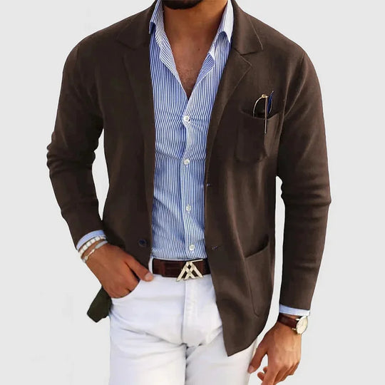 DUMONT LYON | LUXÉIÖS BLAZER FÜR HÄRREN AUS ROMANTESCHEM MATERIAL
