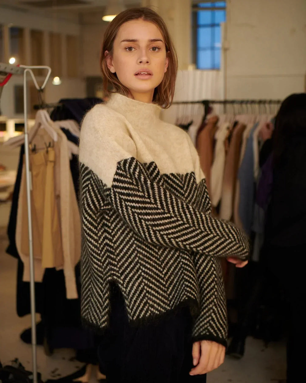 ADELIE | Premium Rollkragenpullover aus edle Stréck