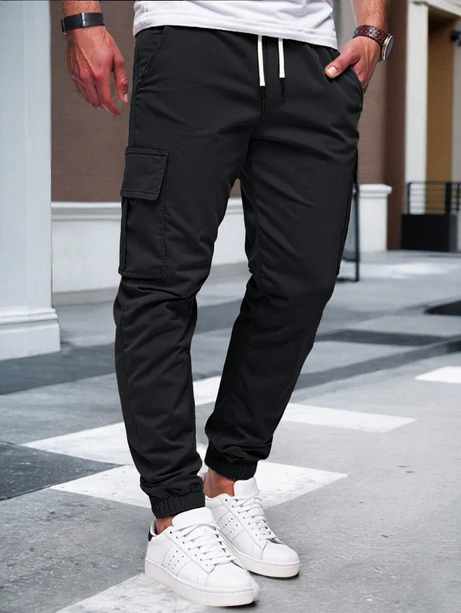 RICCARDO | SEIDEN BELT JOGGERS CARGO MAT POCHEN