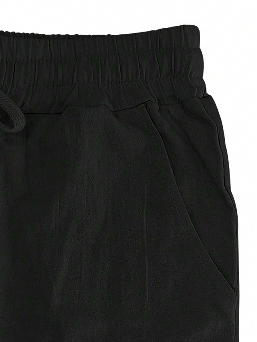 MATHIS | Liewegen Halblang Linnen-Hose mat Kordel