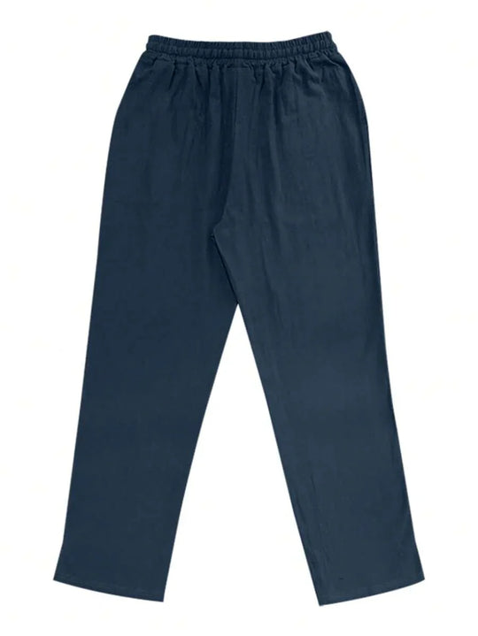 MATHIS | Liewegen Halblang Linnen-Hose mat Kordel