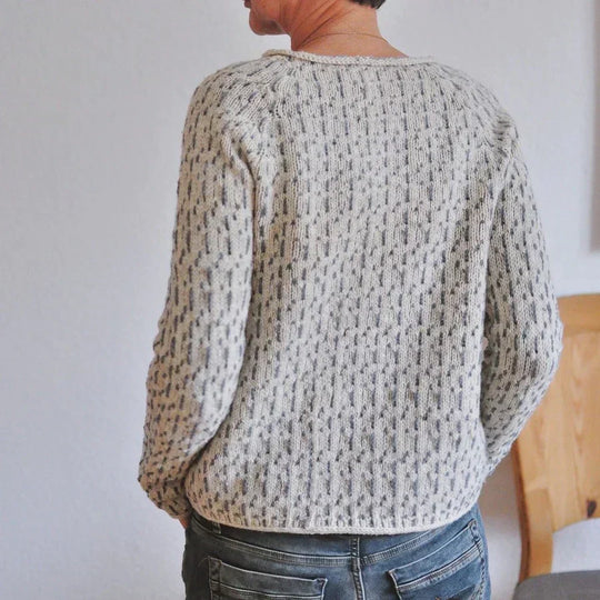 Victoria | Ekalante graue Pullover mat U-Boot-Ausschnitt