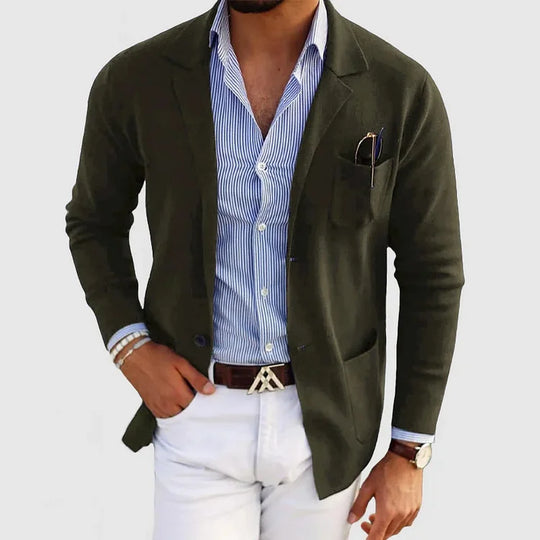 DUMONT LYON | LUXÉIÖS BLAZER FÜR HÄRREN AUS ROMANTESCHEM MATERIAL