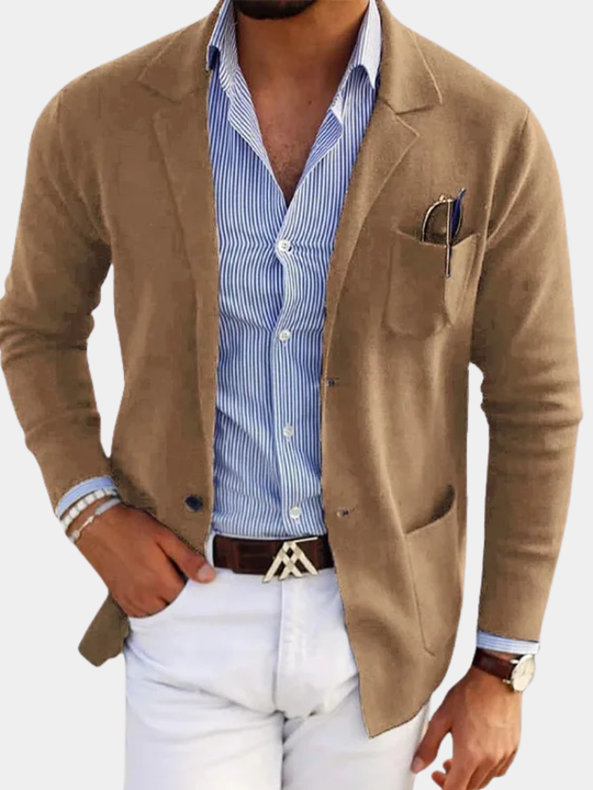 DUMONT LYON | LUXÉIÖS BLAZER FÜR HÄRREN AUS ROMANTESCHEM MATERIAL