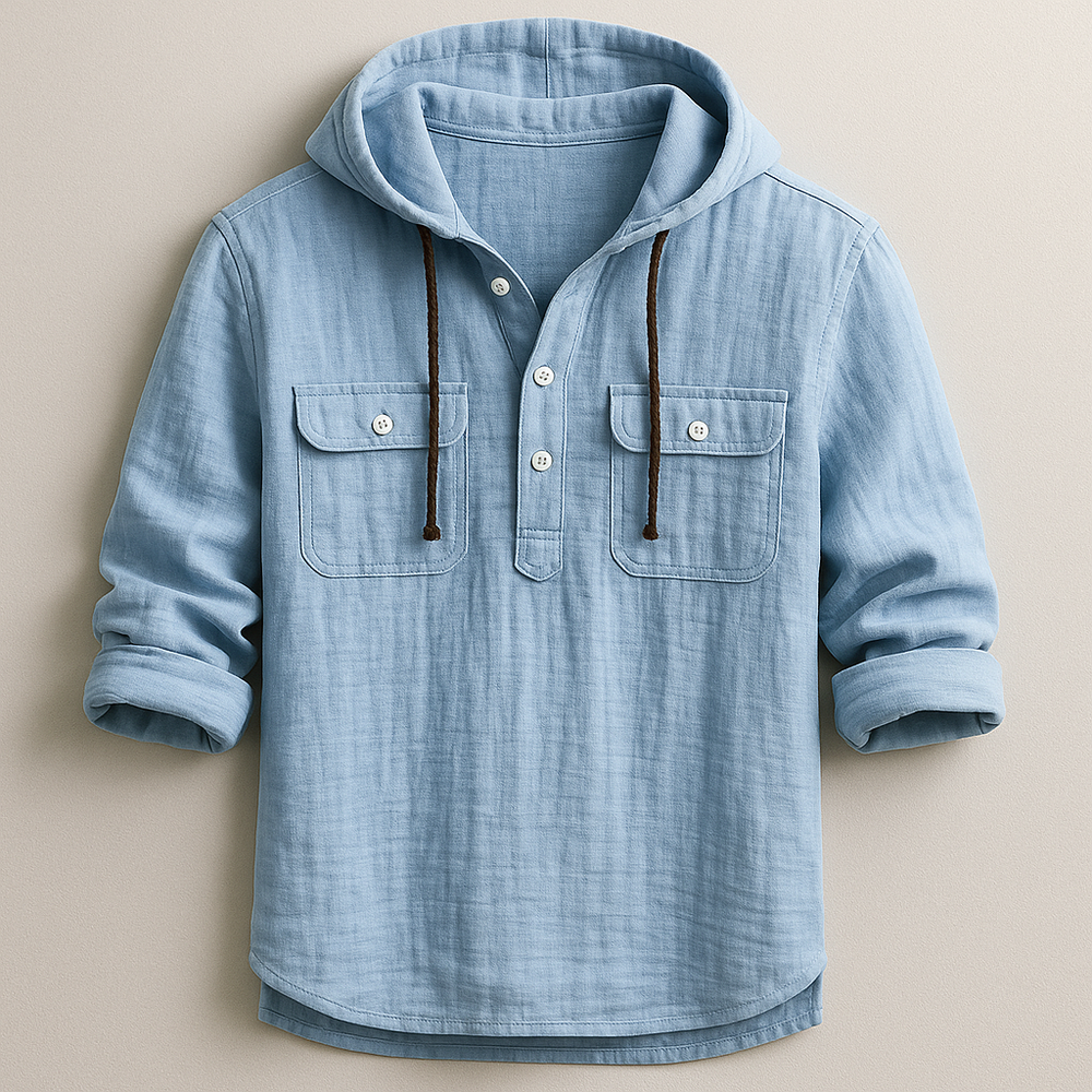 DUMONT LYON | Cottensweatshirt mat Kapusz