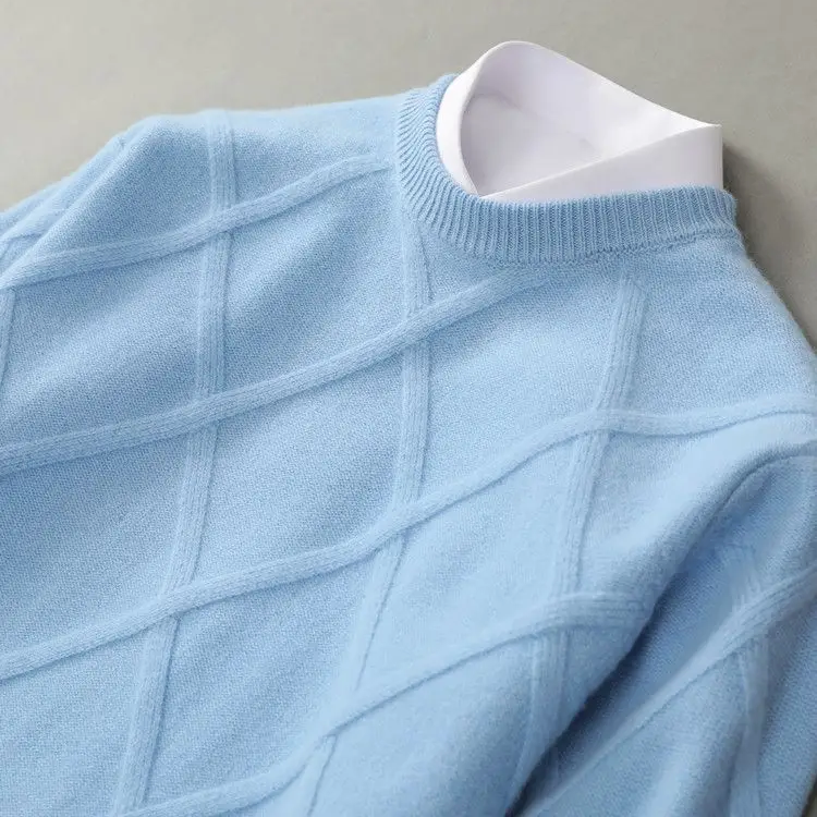 Dumont Lyon | Argyle a Kaschmir Pull