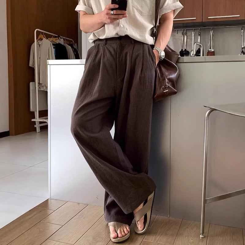 LOUIS | LEINEN HOSEN AM BREITEN BEIN