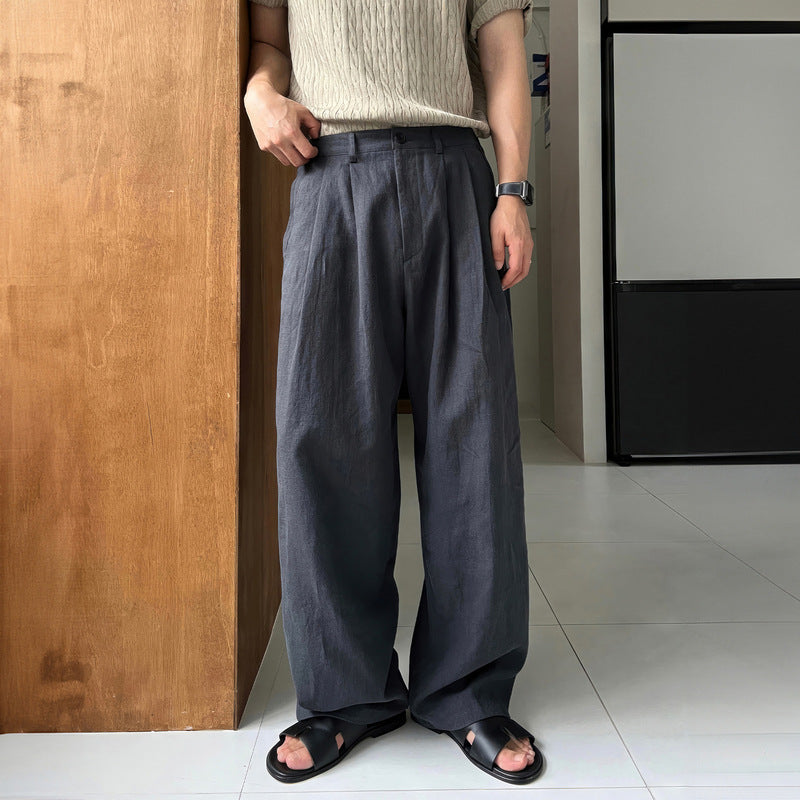 LOUIS | LEINEN HOSEN AM BREITEN BEIN