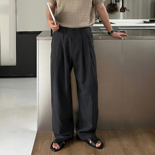 LOUIS | LEINEN HOSEN AM BREITEN BEIN