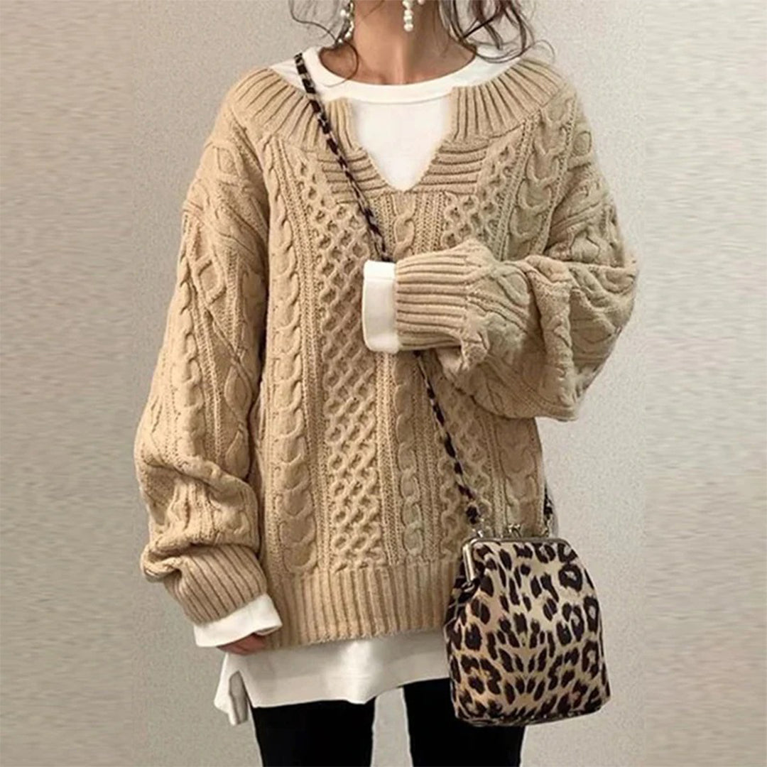 STACY | Iwwersch wholesale Stréckpullover