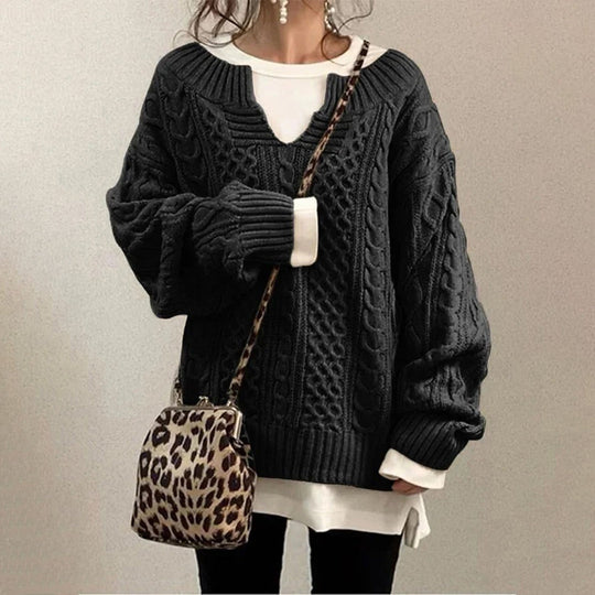 STACY | Iwwersch wholesale Stréckpullover