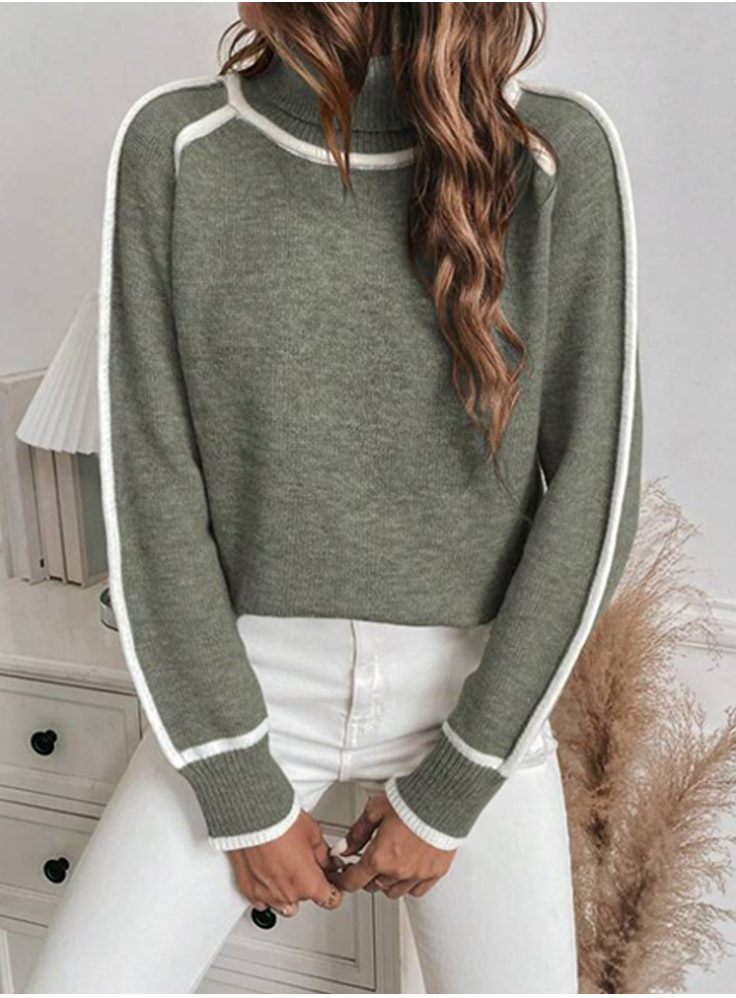 Elle | Gemittlech Turtleneck-Pullover fir Damen