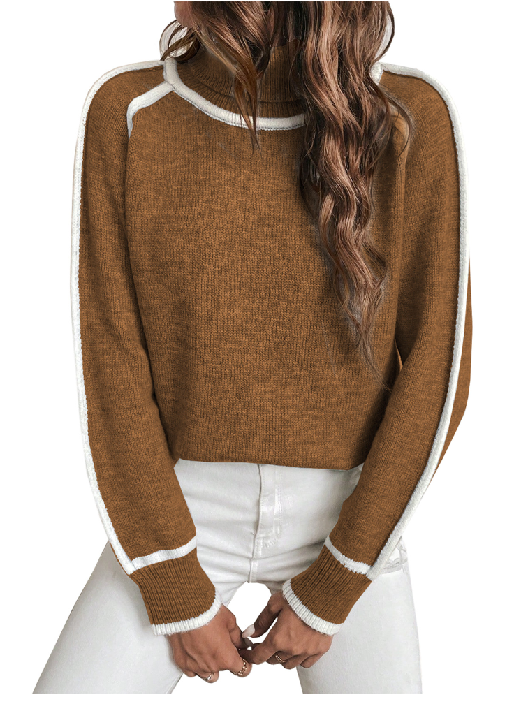 Elle | Gemittlech Turtleneck-Pullover fir Damen