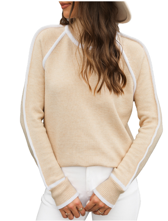 Elle | Gemittlech Turtleneck-Pullover fir Damen