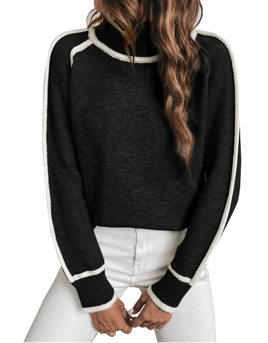 Elle | Gemittlech Turtleneck-Pullover fir Damen