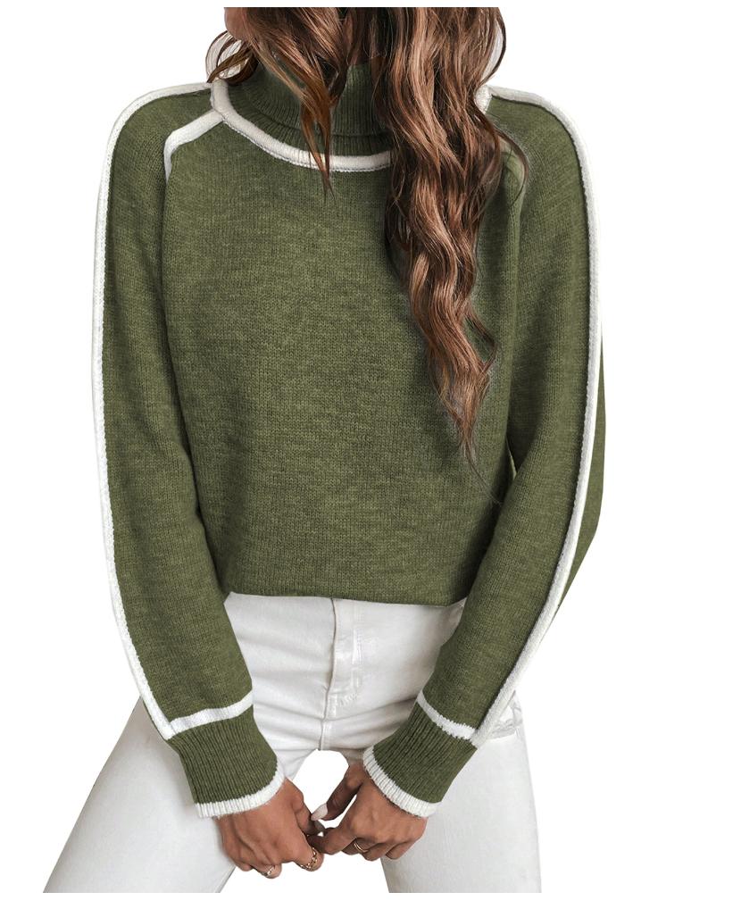 Elle | Gemittlech Turtleneck-Pullover fir Damen