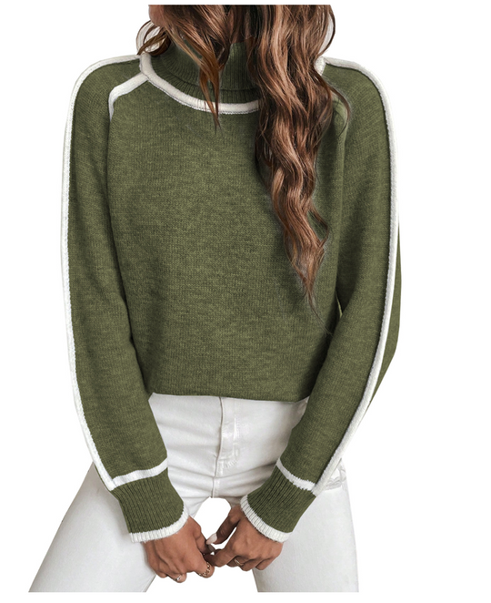 Elle | Gemittlech Turtleneck-Pullover fir Damen