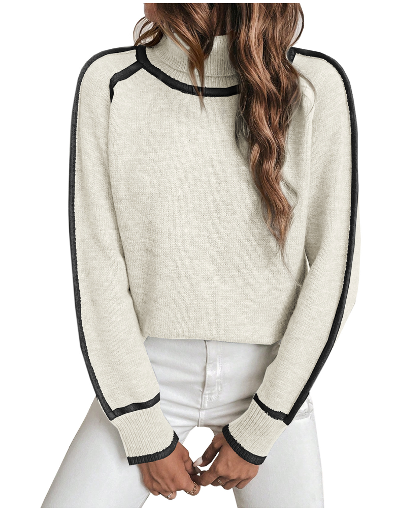 Elle | Gemittlech Turtleneck-Pullover fir Damen