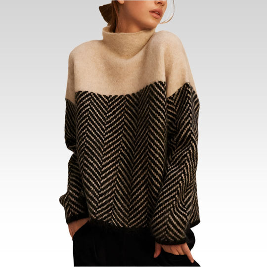 ADELIE | Premium Rollkragenpullover aus edle Stréck