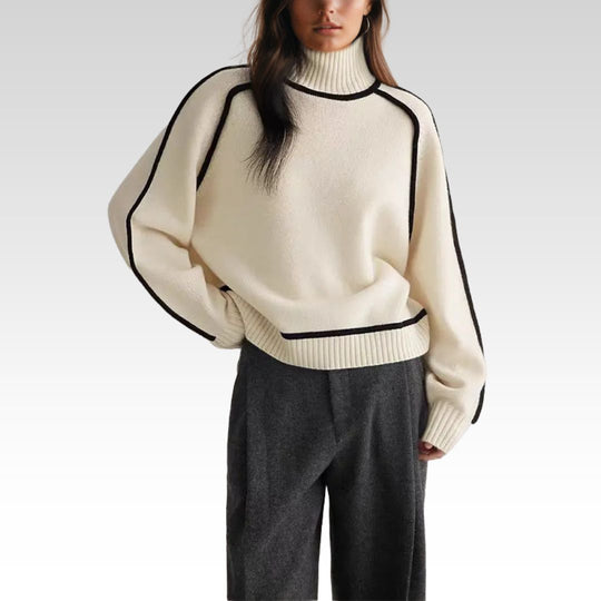 Lara | Damenpullover mat Rollkragen