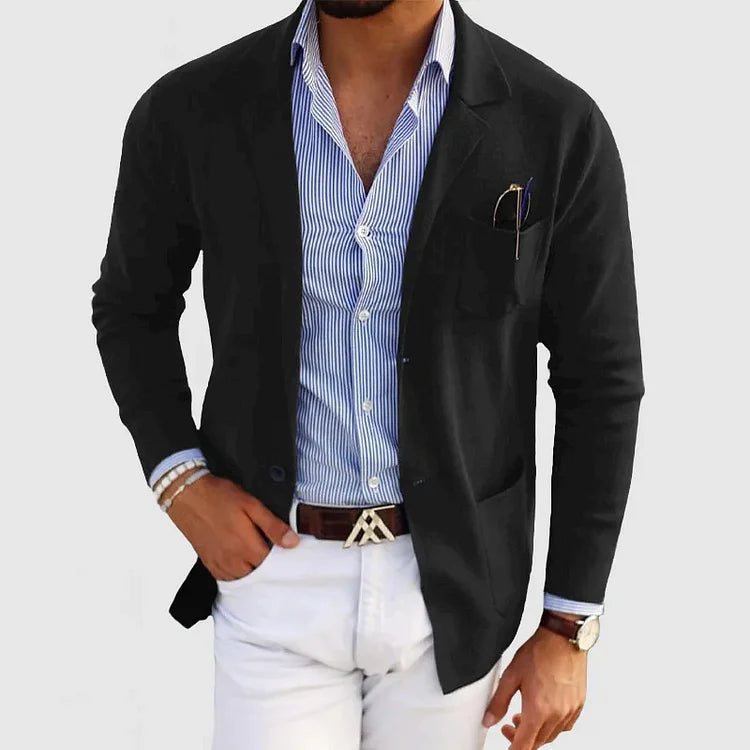 DUMONT LYON | LUXÉIÖS BLAZER FÜR HÄRREN AUS ROMANTESCHEM MATERIAL