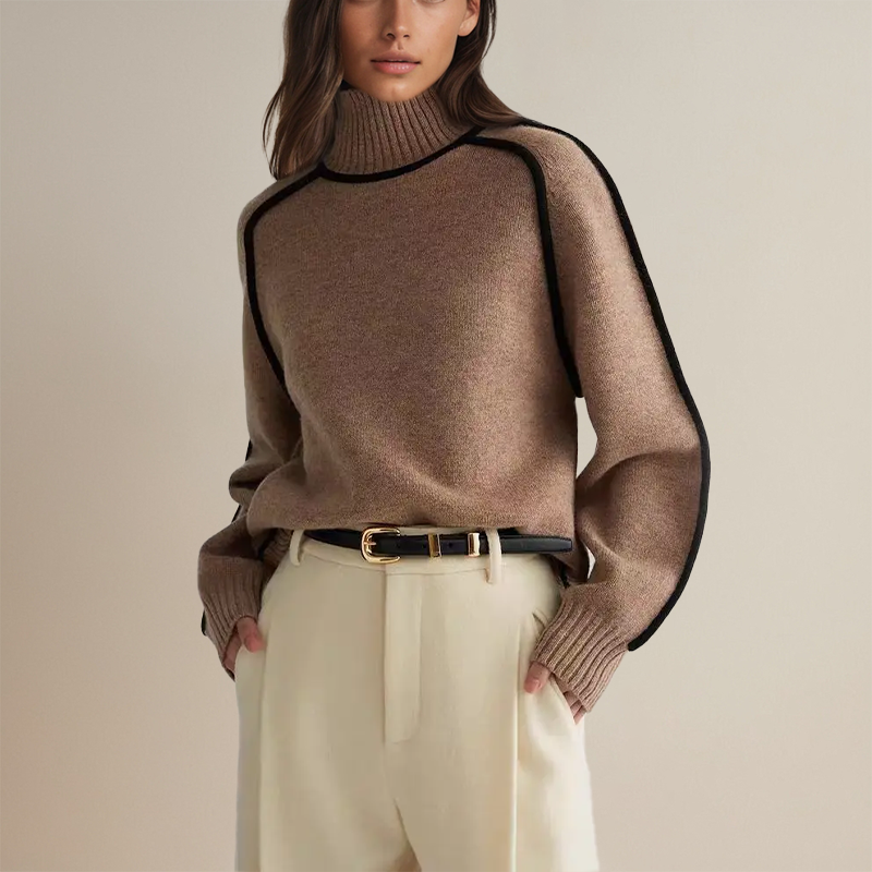 Lara | Damenpullover mat Rollkragen