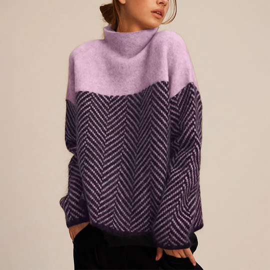 ADELIE | Premium Rollkragenpullover aus edle Stréck