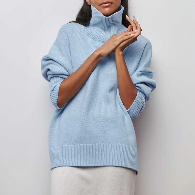 Amelia | Eleganten Stréck-Dolcevita-Pullover