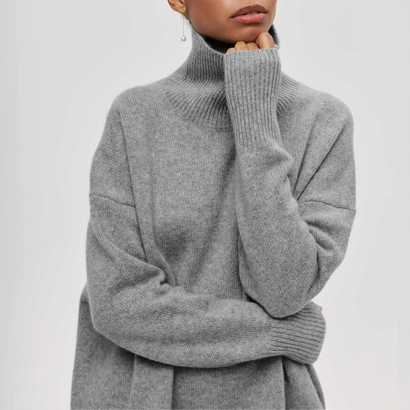 Amelia | Eleganten Stréck-Dolcevita-Pullover