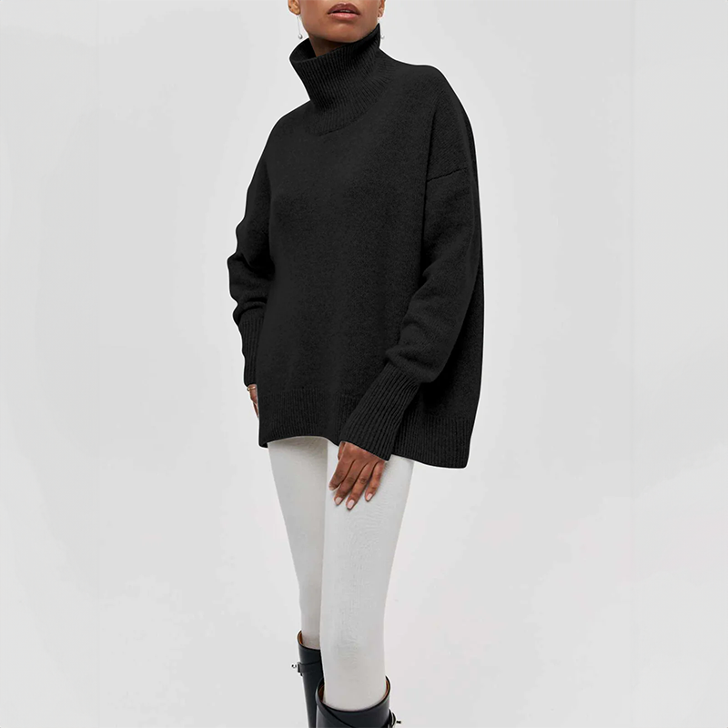 Amelia | Eleganten Stréck-Dolcevita-Pullover