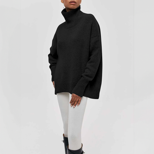 Amelia | Eleganten Stréck-Dolcevita-Pullover