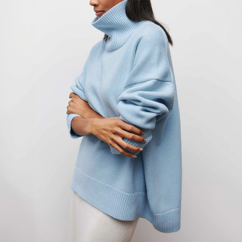 Amelia | Eleganten Stréck-Dolcevita-Pullover