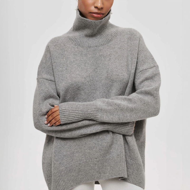 Amelia | Eleganten Stréck-Dolcevita-Pullover
