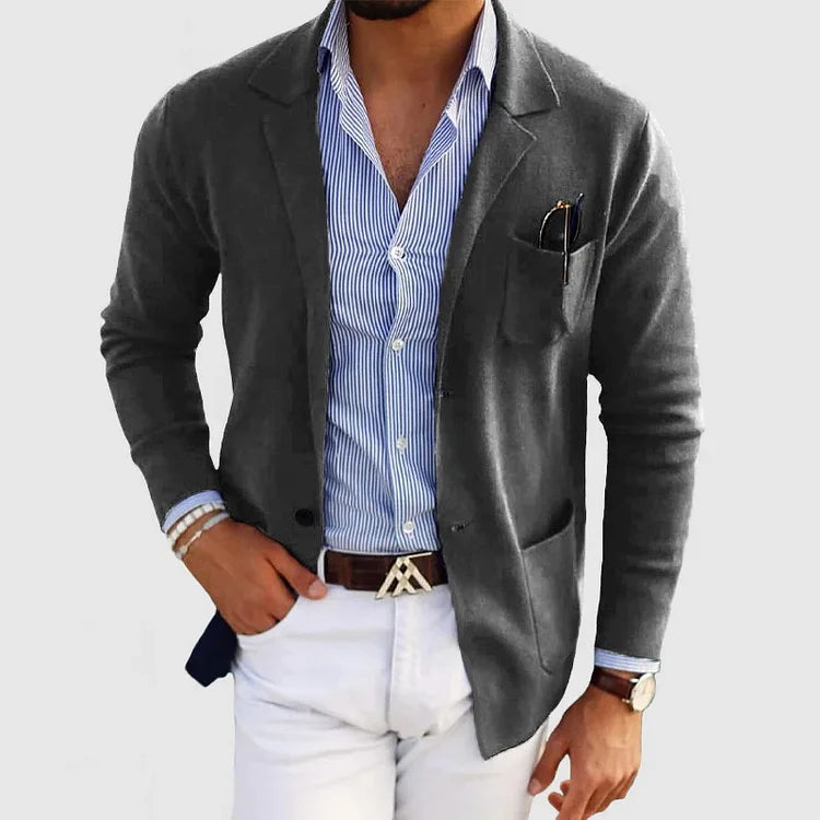 DUMONT LYON | LUXÉIÖS BLAZER FÜR HÄRREN AUS ROMANTESCHEM MATERIAL