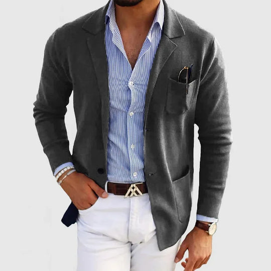 DUMONT LYON | LUXÉIÖS BLAZER FÜR HÄRREN AUS ROMANTESCHEM MATERIAL