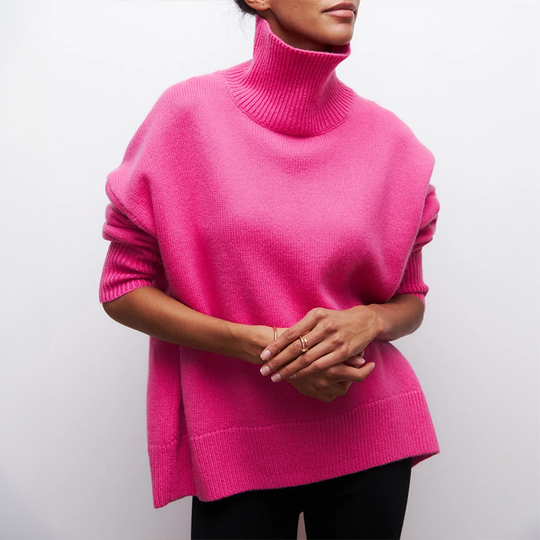 Amelia | Eleganten Stréck-Dolcevita-Pullover