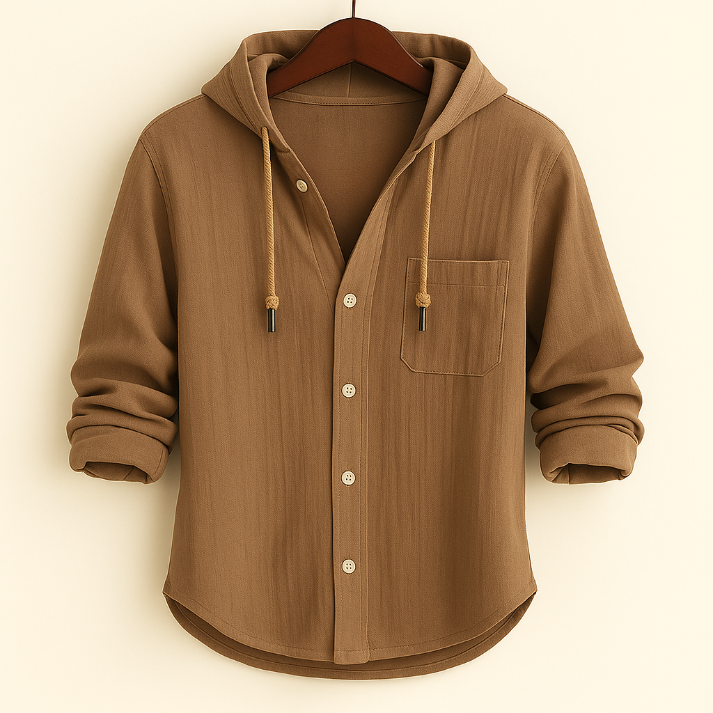 DUMONT LYON™ | LUXUS Baumwoll-Hoodie mat Kapuze