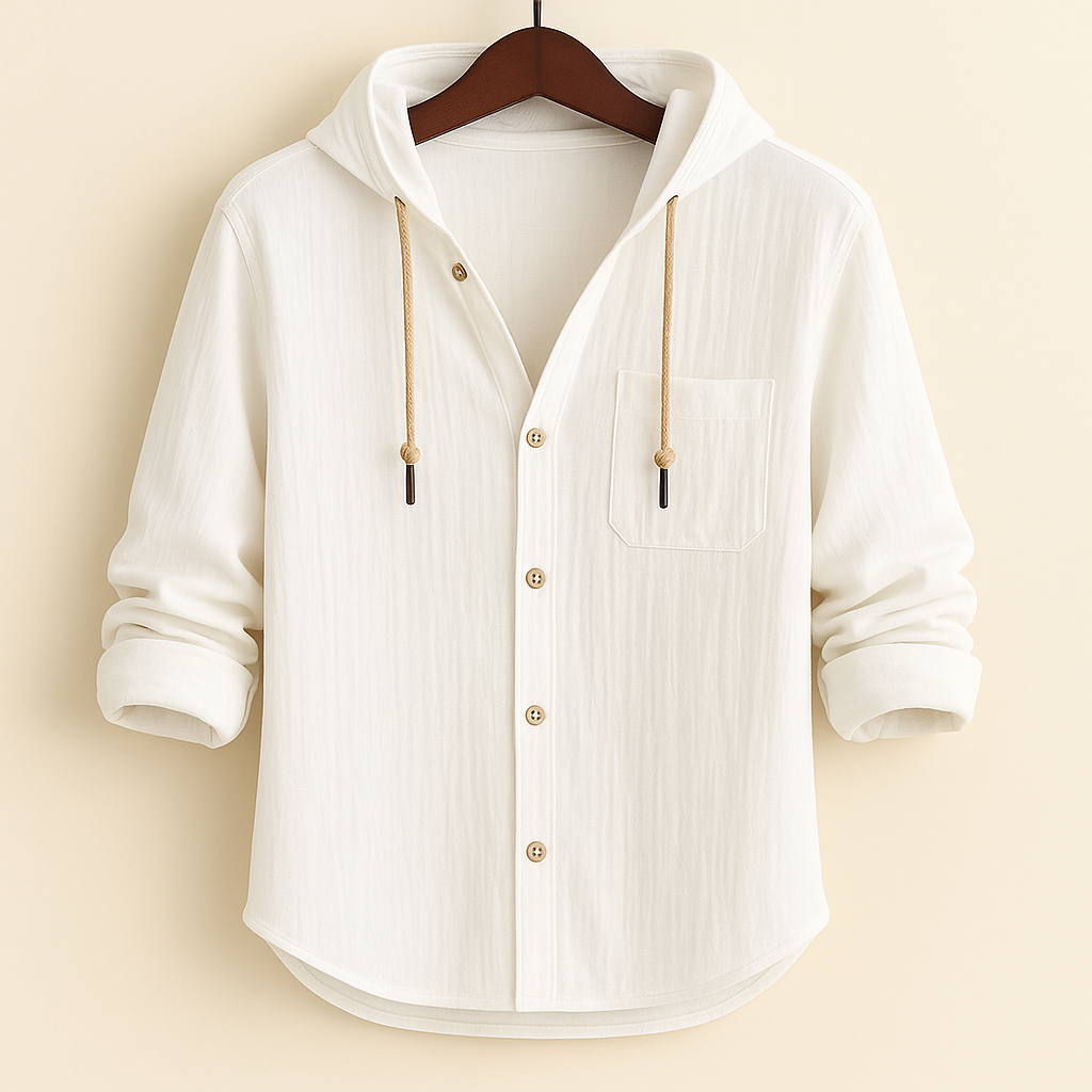 DUMONT LYON™ | LUXUS Baumwoll-Hoodie mat Kapuze