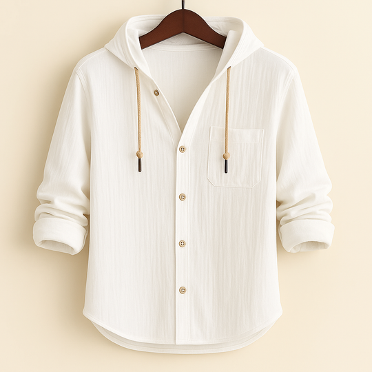 DUMONT LYON™ | LUXUS Baumwoll-Hoodie mat Kapuze