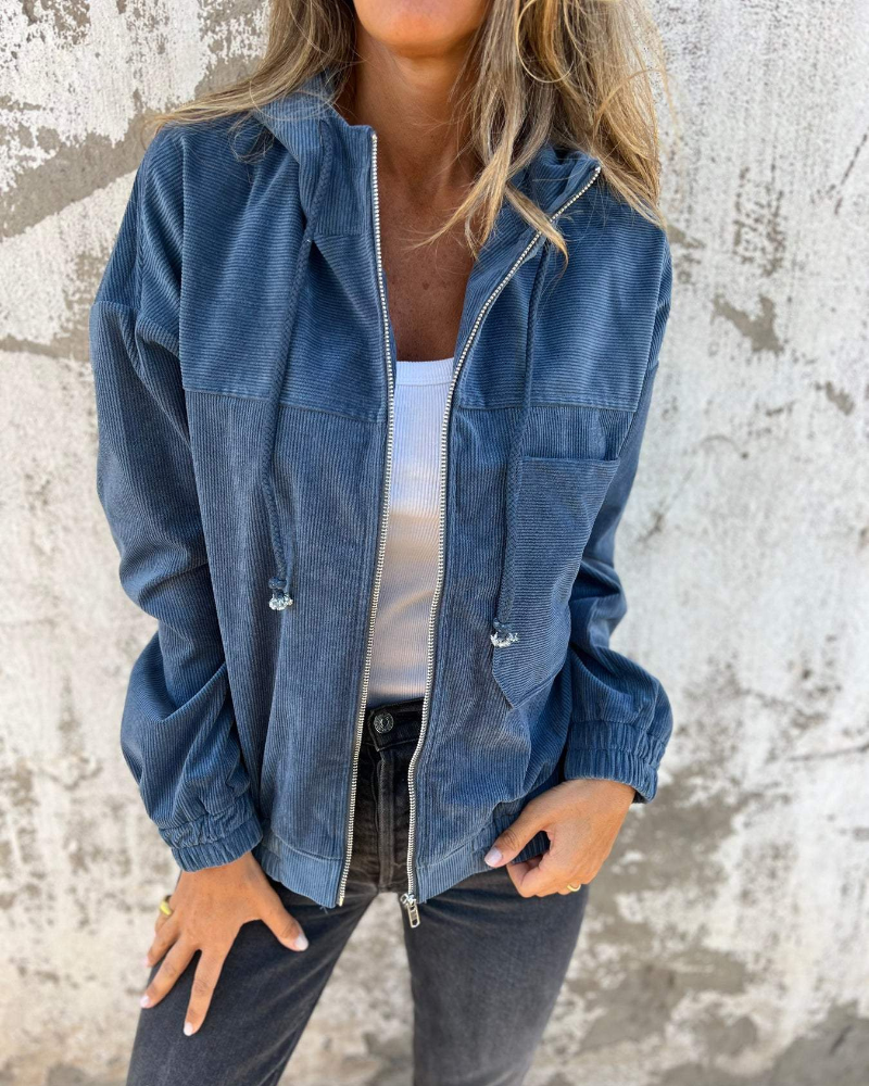 Danna | Kabeljacke mat Capuch a Velcro