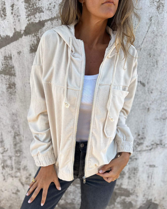Danna | Kabeljacke mat Capuch a Velcro
