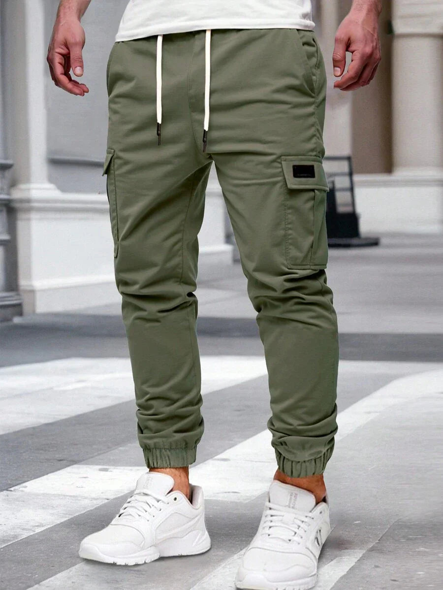 RICCARDO | SEIDEN BELT JOGGERS CARGO MAT POCHEN