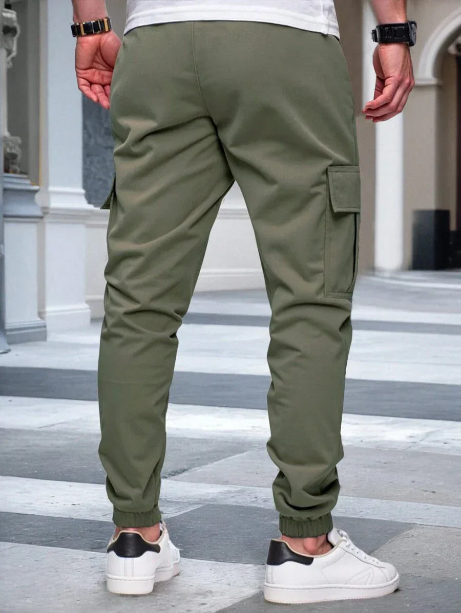 RICCARDO | SEIDEN BELT JOGGERS CARGO MAT POCHEN