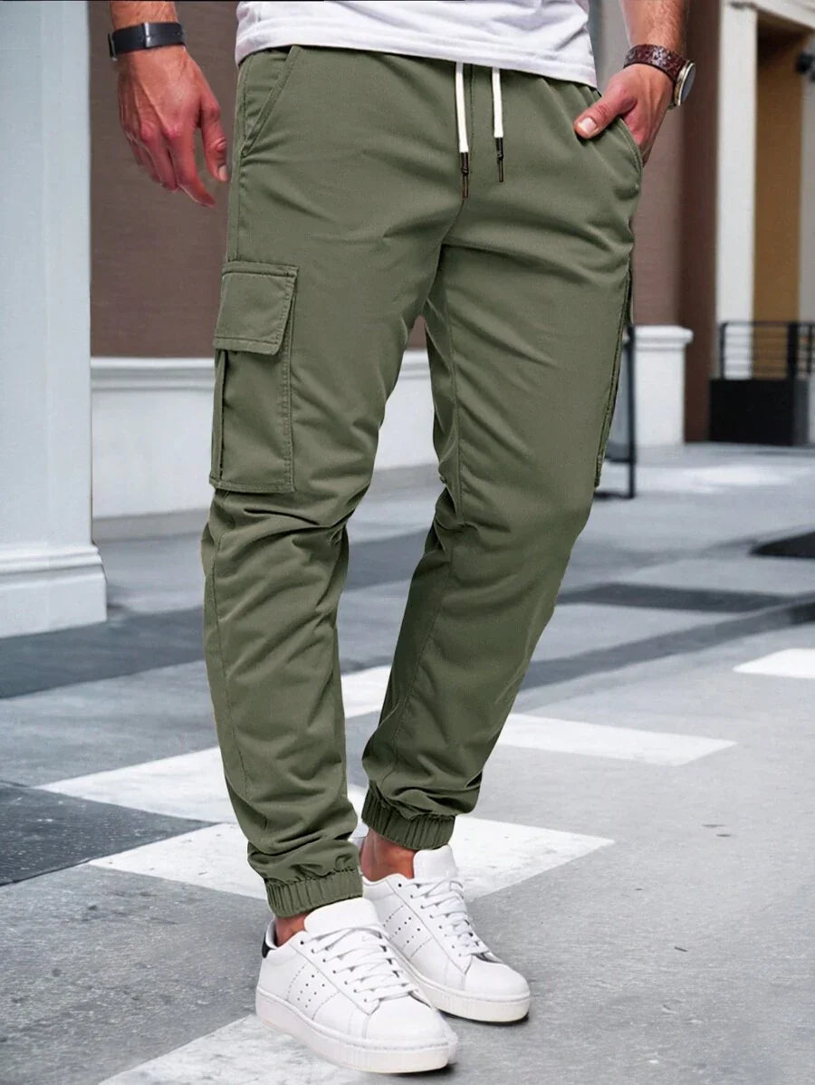 RICCARDO | SEIDEN BELT JOGGERS CARGO MAT POCHEN