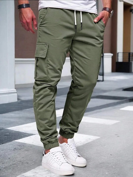 RICCARDO | SEIDEN BELT JOGGERS CARGO MAT POCHEN