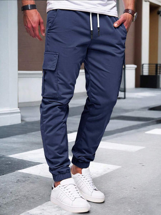 RICCARDO | SEIDEN BELT JOGGERS CARGO MAT POCHEN