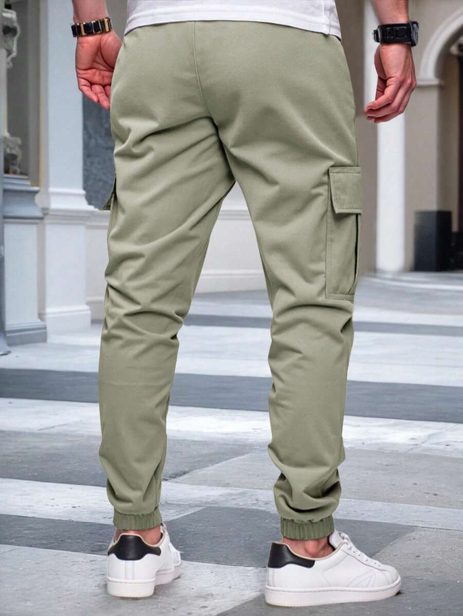 RICCARDO | SEIDEN BELT JOGGERS CARGO MAT POCHEN