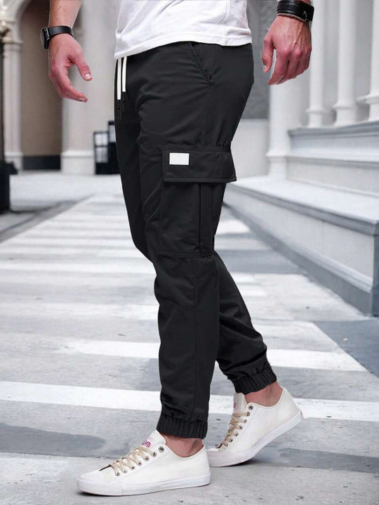 RICCARDO | SEIDEN BELT JOGGERS CARGO MAT POCHEN