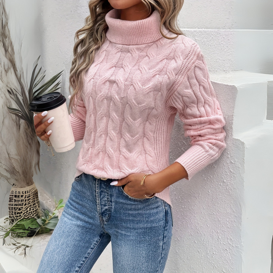 Amelia | Eleganten Rollkragenpullover aus Strick