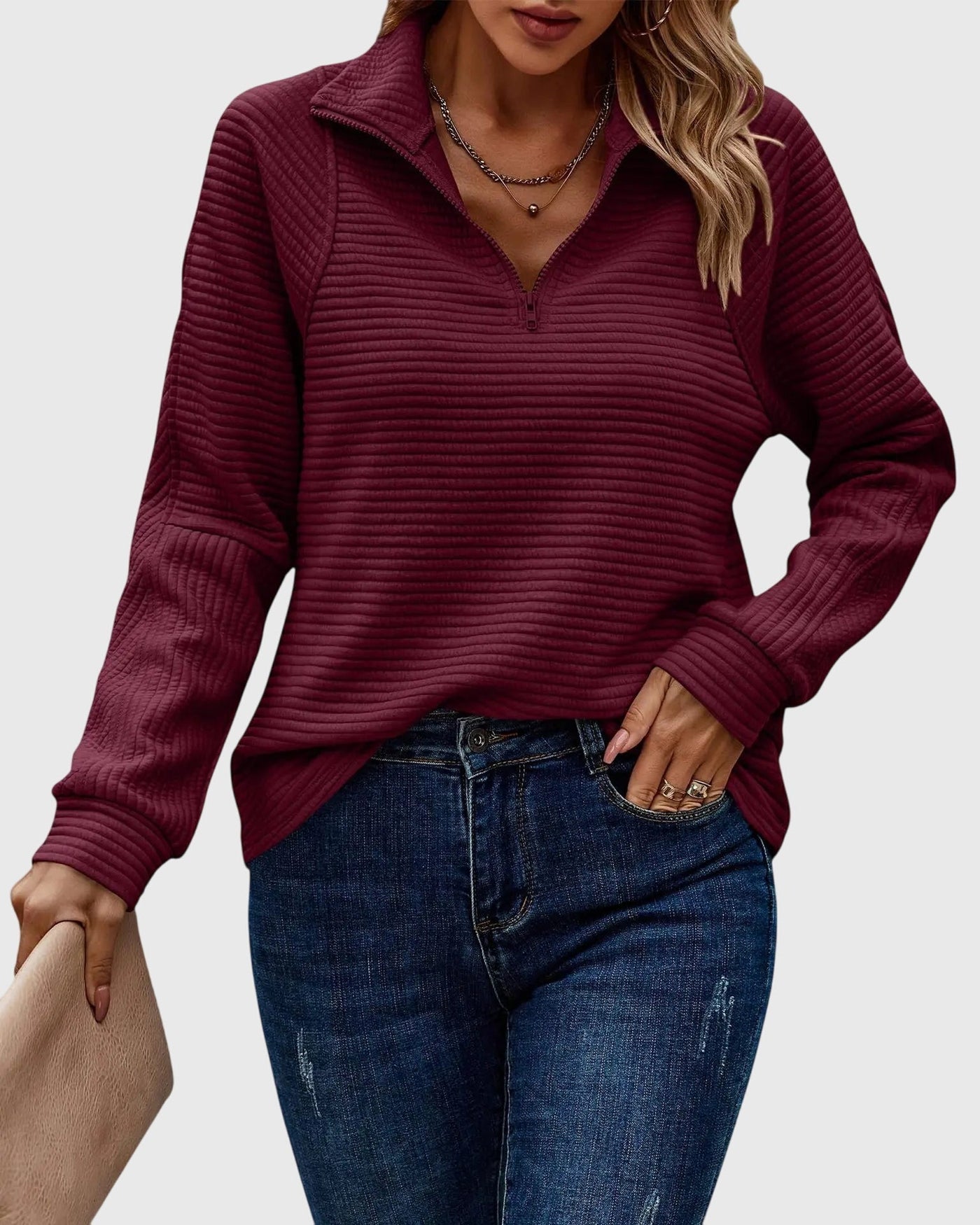Abigail™ | Eleganten Zip-Pullover